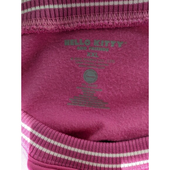 Sanrio Hello Kitty and Friends Crewneck Long-Sleeve Pink Sweatshirt XXL - Picture 5 of 5